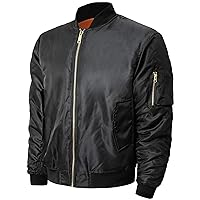 Mens MA-1 Flight Bomber Jacket Active Casual Military Outwear