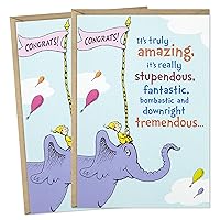 Hallmark Dr. Seuss Pack of 2 Congratulations Cards or Graduation Cards (You Did It)