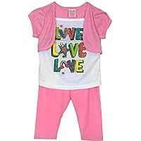 Girl's 2 Piece Tops & Leggings Sets in 10 Great Fun Colorful Styles 2T-14/16
