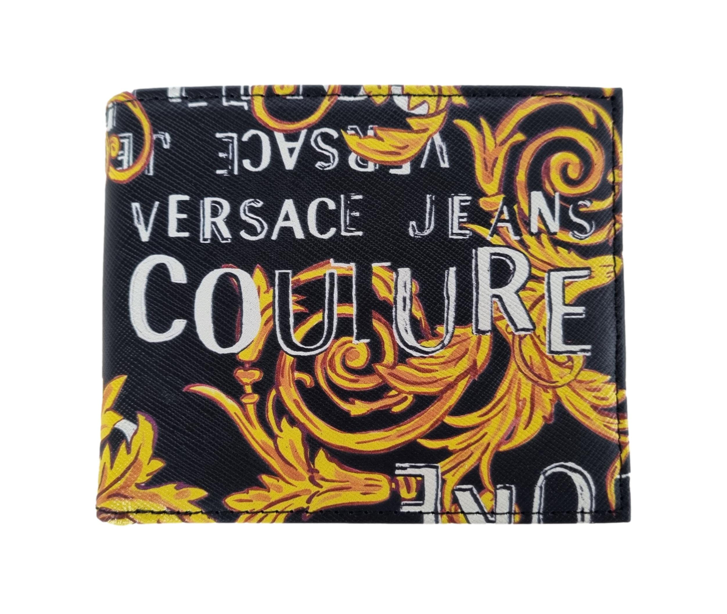 Mua Versace Jeans Couture men Logo couture wallet black - gold trên ...