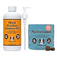 Natural Dog Company Wellness Bundle for Dogs, Salmon Oil for Dogs, multivitamin and Supplement, Itch Relief for Dogs