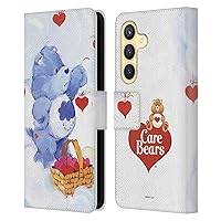 Head Case Designs Officially Licensed Care Bears Grumpy Classic Leather Book Wallet Case Cover Compatible with Samsung Galaxy S24 5G