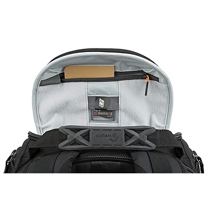 Lowepro ProTactic 450 AW II Black Pro Modular Backpack with All Weather Cover for Laptop Up to 15 Inch, Tablet, Canon/Sony Alpha/Nikon DSLR, Mirrorless CSC and DJI Mavic Drones LP37177-PWW, Black