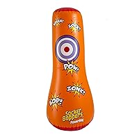 Socker Bopper Power Bag Standing Inflatable Punching Bag for Kids, Box, Bop, Punch, Great Tool for Agility-Balance-Coordination-Athletic Development, in or Outdoor Active Play