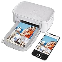 HP Sprocket Studio Plus WiFi Printer – Wirelessly Prints 4x6” Photos from Your iOS & Android Device, White