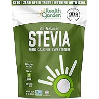 Health Garden Stevia Sweetener Powder - 4:1 Sugar Substitute - All Natural - Gluten Free - Keto Friendly - Tastes Like Sugar (2 lbs)