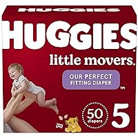 Baby Diapers Size 5 (27+ lbs), 50 Ct, Huggies Little Movers
