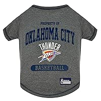 Pets First NBA Licensed Hoodies & T-shirt for Dogs & Cats, Oklahoma City Thunder, Medium