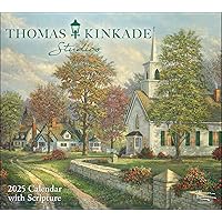 Thomas Kinkade Studios 2025 Deluxe Wall Calendar with Scripture