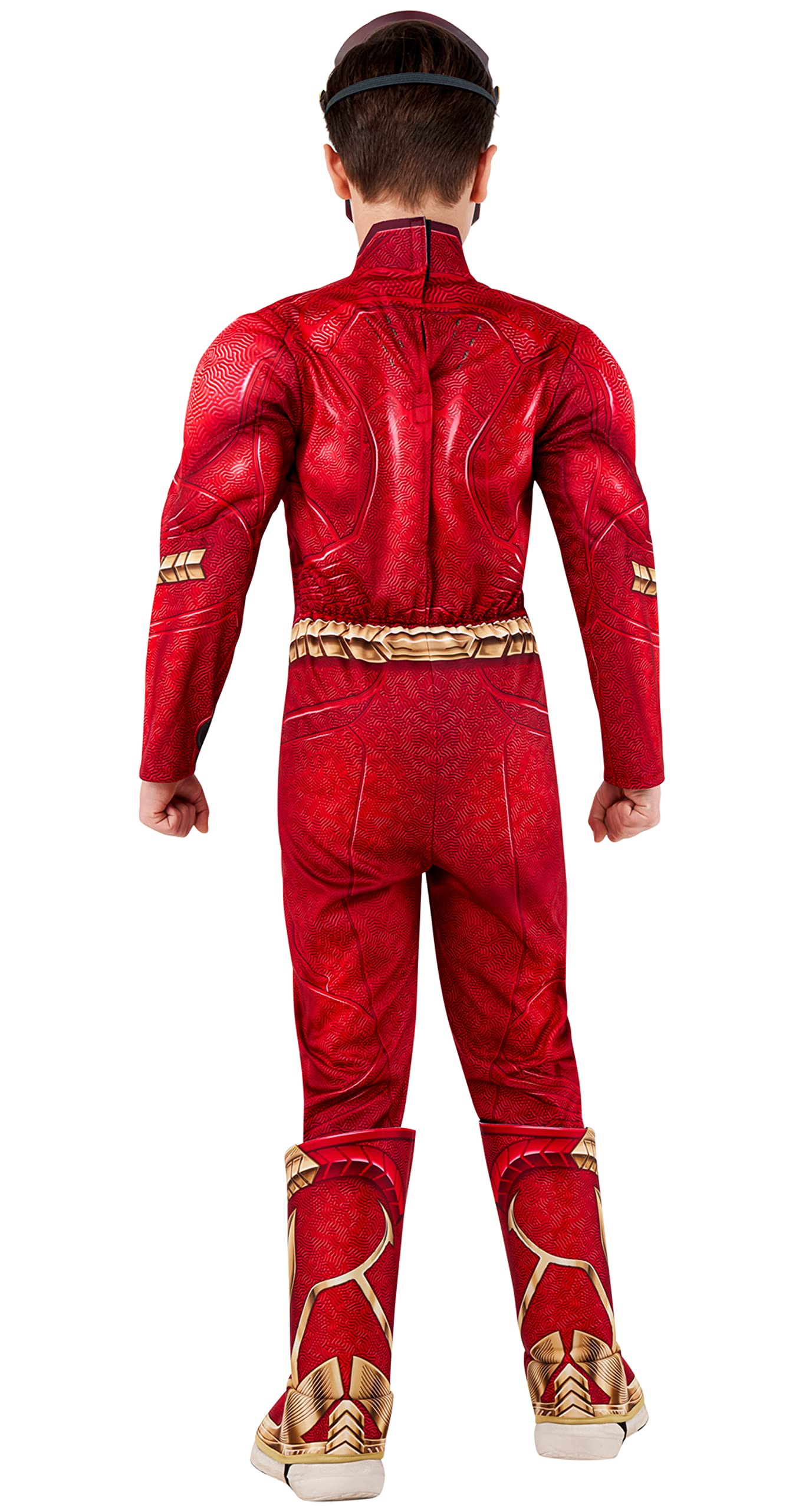 Rubie's Boy's DC: The Flash Movie Deluxe Costume Jumpsuit and Mask