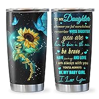 Daughter Gift from Mom/Dad, Birthday Gifts for Daughter Adult from Mother, Best Gift Ideas for Grown Daughters Coffee Tumbler 20oz, To My Daughter Gift, Graduation Gifts for Daughter Coffee Cup