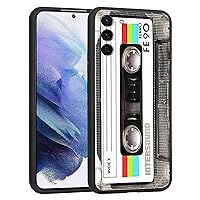 Compatible with Samsung Galaxy S23 Case, Cool Vintage 80s 90s Music Cassette Mixtape Retro Design Samsung Case for Men Women Gift Shockproof Soft TPU Case