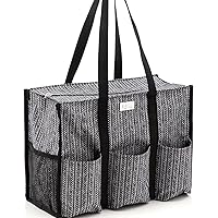 Utility Tote with Pockets & Compartments-Perfect Nurse Tote Bag, Teacher Bag, Work Bags for Women & Craft Tote