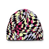 Spyder Girls Check Floral Beanie Hat