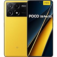 POCO X6 Pro 5G - Smartphone 12+512GB Unlocked for All Carriers - Yellow (UK Version + 2 Years Warranty)