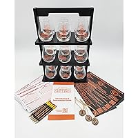 6 Player Blind Tasting Party Pack Kit- Table Top Drinking Game Tasting Glasses