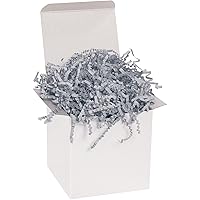 BOX USA 10 lb. Slate Gray Crinkle Paper Packing, Shipping, and Moving Box Filler Shredded Paper for Box Package, Basket Stuffing, Bag, Gift Wrapping, Holidays, Crafts, and Decoration