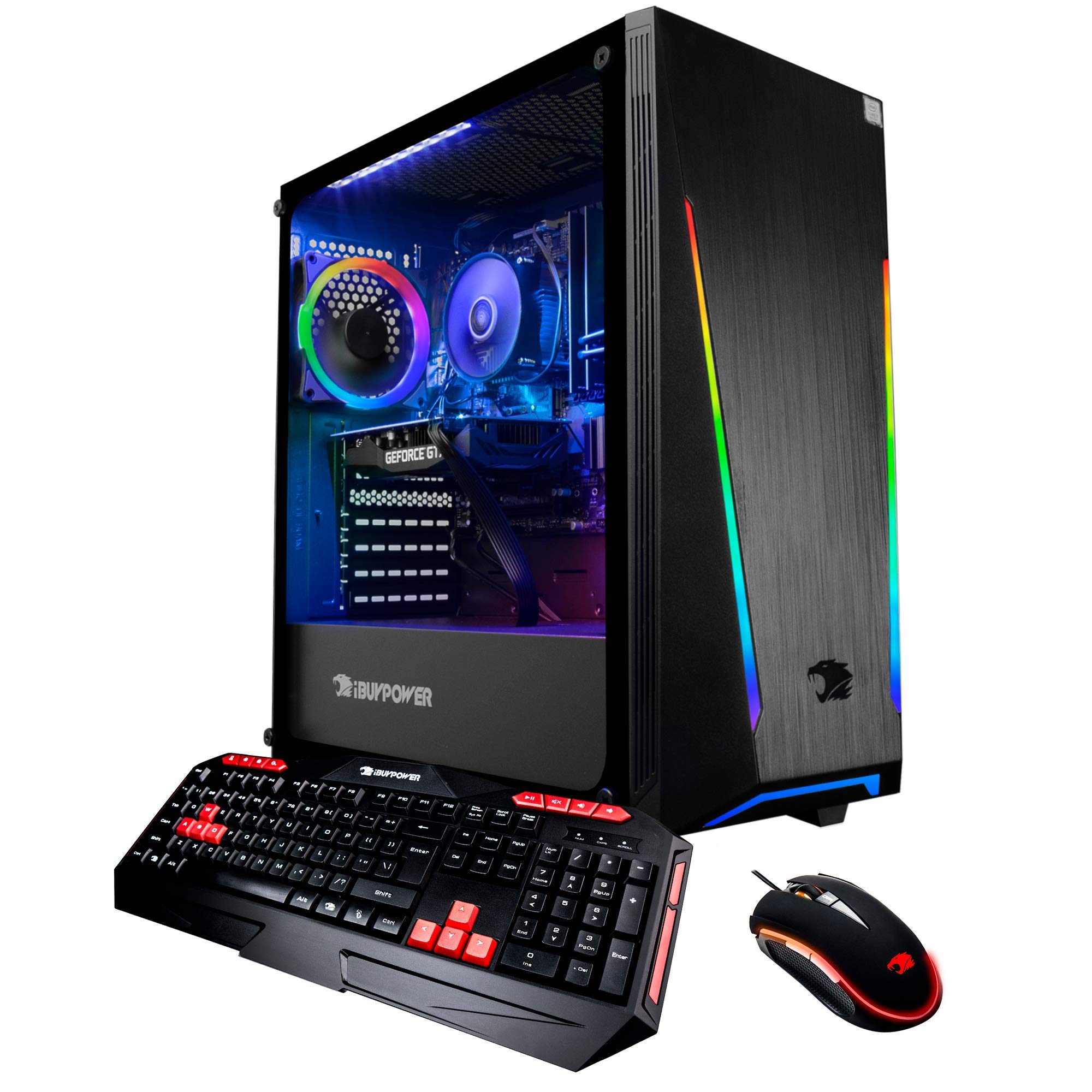 iBUYPOWER Gaming PC Computer Desktop Trace2 9250 (Intel Core i7-9700F 3.0GHz, NVIDIA GeForce GTX 1660 Ti 6GB, 16GB DDR4, 240GB SSD, 1TB HDD, WiFi & Win 10 Home) Black