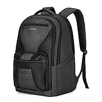 LIGHT FLIGHT Travel Backpack, Laptop Backpack for Men,17.3 Inch Computer Backpack Business Back Pack, Work Bag with USB Charging Hole, 40L Large Casual Daypack, Black grey