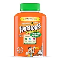 Flintstones Gummies Kids Vitamins with Immunity Support*, Kids and Toddler Multivitamin with Vitamin C, Vitamin D, B12, Zinc & more, Orange 150ct