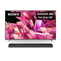 Sony 75 Inch 4K Ultra HD TV X90K Series: BRAVIA XR Full Array LED Smart Google TV, XR75X90K- 2022 Model w/HT-A7000 7.1.2ch 500W Dolby Atmos Sound Bar Surround Sound Home Theater