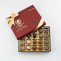 CARIANS Chocolate Gift Box, Box of Candy, Assorted Luxury Premium Gourmet Chocolate Gift Basket, Dark, Milk, White Chocolates & Truffles, Mother's Day Chocolate Gift, Kosher, Halal, 20 Pc., 9.1 oz.