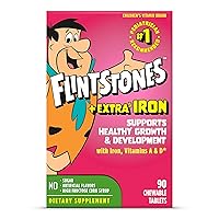 Flintstones Chewable Kids Multivitamin with Vitamin C, D, B12 & Iron for Toddlers, 90 Count
