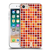 Orange Mosaic Tiles Soft Gel Case Compatible with Apple iPhone 7/8 / SE 2020 & 2022