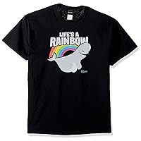 Disney Men's Finding Dory Life's A Rainbow Bailey Beluga Graphic T-Shirt