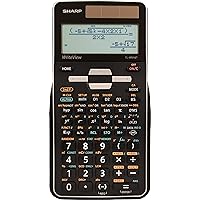 Sharp EL-W516TBSL 16-Digit Advanced Scientific Calculator with WriteView 4 Line Display, Battery and Solar Hybrid Powered LCD Display, Black & White (Renewed)