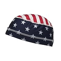 Pyramex Safety CSK1 Skull Cap Liner, One Size, American Flag