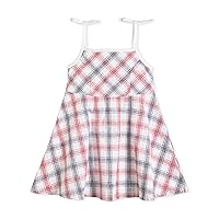 Hope & Henry Girls' Sleeveless Fit and Flare Summer Dress