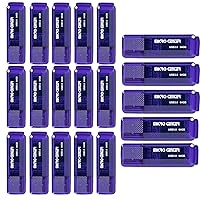 INLAND Micro Center SuperSpeed 20 Pack 64GB USB 3.0 Flash Drive Memory Stick Thumb Drive Data Storage Jump Drive Bulk, Much Faster Than USB2.0 Flash Drive, Blue