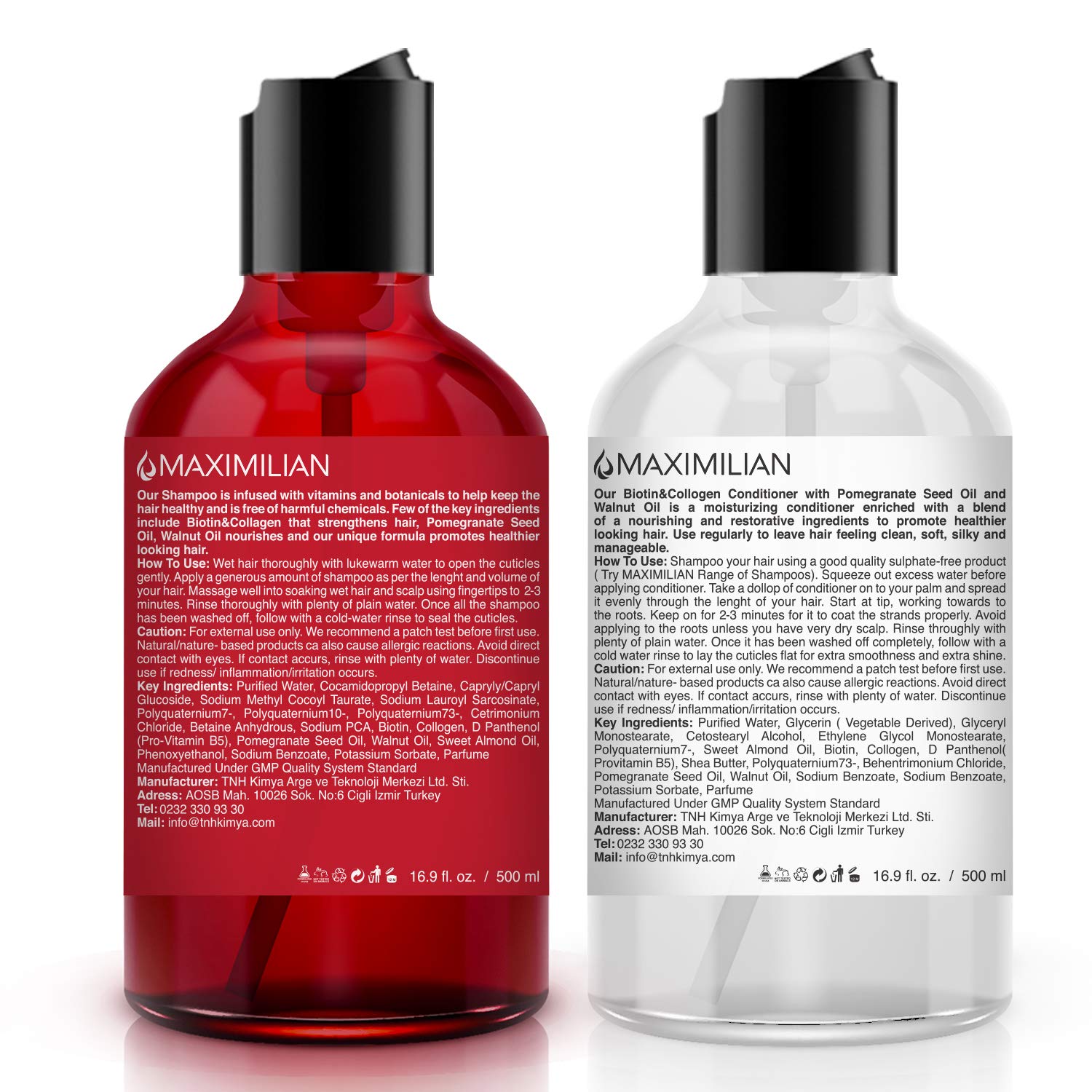 Mua Maximilian Biotin and Collagen Shampoo for Thinning Hair and Hair Loss-  Hair Growth Shampoo and Conditioner Set- Biotin Shampoo- Hair Shampoo- Hair  Loss Shampoo- (2 x  Fl Oz / 500mL
