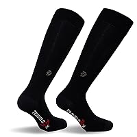 Travelsox Adult Compression Socks, Medium, Black TSC1000HC