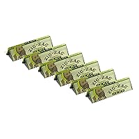 ZIG-ZAG Rolling Papers, Organic Hemp Unbleached Vegan Rolling Papers, Sustainable and Eco-Friendly Paper for Everyday Use, 1 ¼-Inch Size, Pack of 6