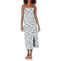 Shoshanna Women's Jolanda Strapless Jacqaurd Midi Dress