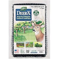 Dalen Deer X Protective Netting for Gardens and Landscapes - 7′ x 100′ - Strong and Durable 3/4″ Polypropylene Mesh with UV Inhibitors