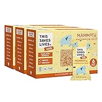 This Saves Lives Kid's Rice Krispy Treats, Mammoth Marshmallow Krisp, 18 Count, Healthy Safe for School Kids' Snack, Gluten Free, Nut Free, Non GMO, Kosher, Individually Wrapped 0.78oz Bars