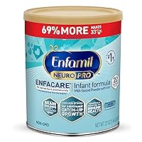 Enfamil NeuroPro EnfaCare Premature Baby Formula Milk Based with Iron, Brain-building DHA, Vitamins & Minerals for Immune Health, Powder Can, 23 Oz