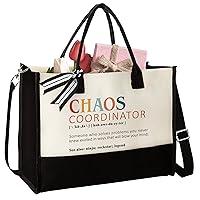 Thank You Gifts for Women, Teacher, Coworker, Boss - Boss Lady Gifts for Women, Coworker Gifts - Administrative Professional Day Gifts - Teacher Appreciation Gifts, Chaos Coordinator Gifts - Tote Bag