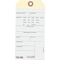 Aviditi Inventory Tags with Printed Carbon Top Sheet #8 6 1/4