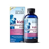 Mommy's Bliss Kids Constipation Ease with Prebiotics & Probiotics, Supports Regularity & Digestive Health, Liquid Constipation Relief for Kids, Age 4+, 4 Fl Oz (Pack of 1)