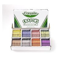 Crayola Crayon Classpack - 400ct (8 Assorted Colors), Large Crayons for Kids, Bulk Classroom Supplies for Teachers, Back to School, Ages 3+