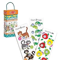 Melissa & Doug Poke-A-Dot Jumbo Number Learning Cards - 13 Double-Sided Numbers, Shapes, and Colors with Buttons to Pop - Poke A Dot Book Oversized Interactive Learning Activity Cards For Kids