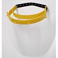 HERO Protection Safety Reusable Face Shields Full Face Protection with Anti-Fog Coating (1, Yellow)