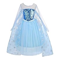 Dressy Daisy Girls Ice Princess Dress Up Costumes Halloween Christmas Fancy Party Dresses Size 2-10