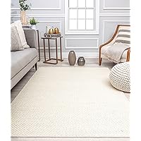 Rugs America Pale Ona DF15A Houndstooth Farmhouse Cream Non-Shedding Living Room Bedroom Dining Home Office Area Rug, 2’0”x3’0”