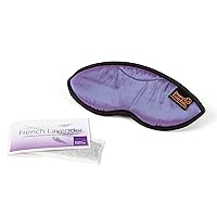 Dream Essence Aromatherapy Sleep Mask, Handmade in The USA, Comes with Removable Organic French Lavender Sachet Revised 2022 Designs (Lilac)