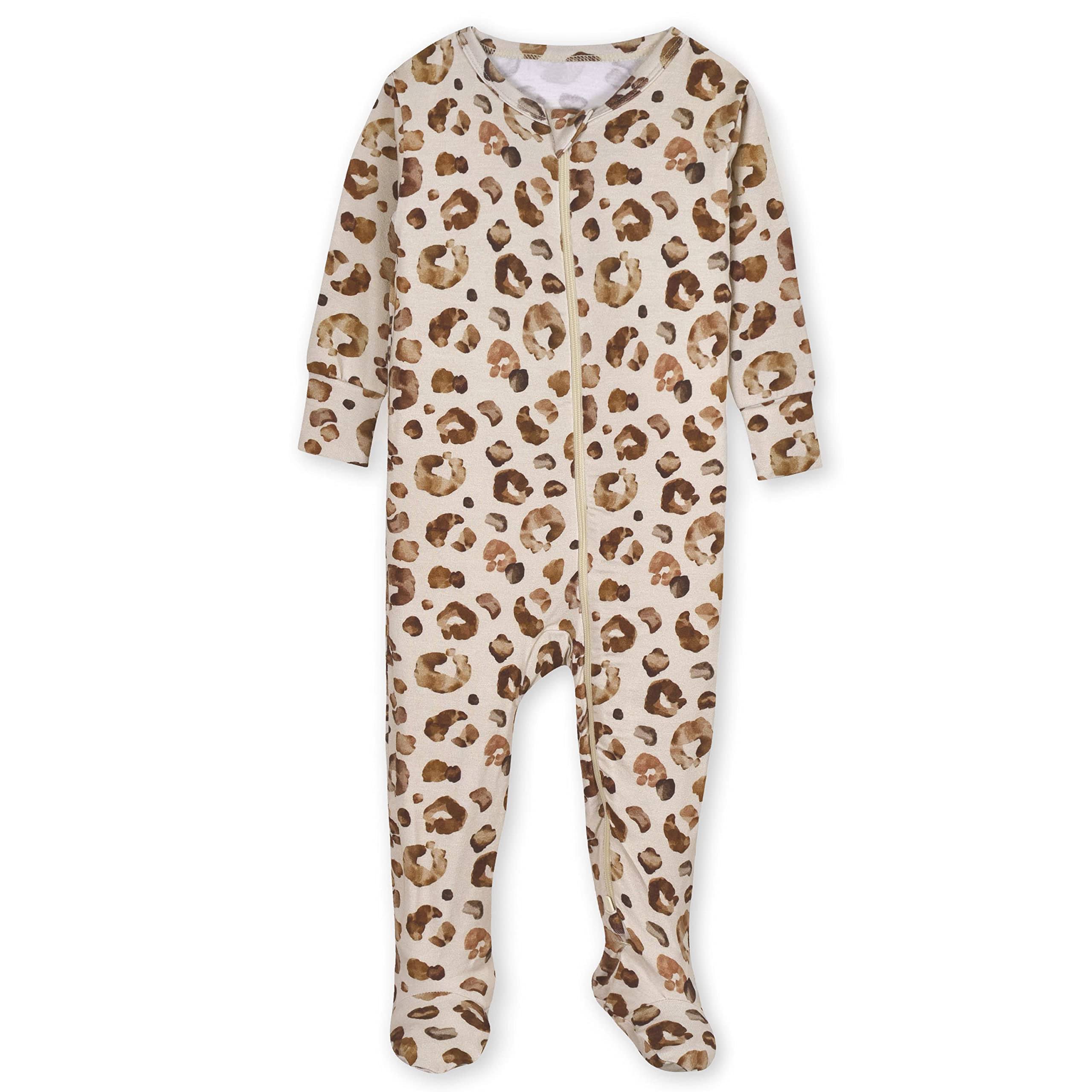 Gerber Baby Girls' Toddler Buttery-Soft Snug Fit Footed Pajamas with Viscose Made with Eucalyptus